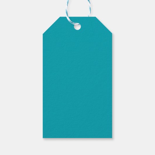 Peacock Blue Cadeaulabel (Achterkant)