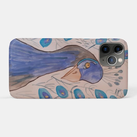 Peacock Blue Case-Mate iPhone Case (Achterkant (horizontaal))