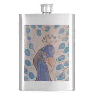 Peacock Blue Classic Flask Flacon