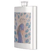 Peacock Blue Classic Flask Flacon (Links)