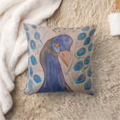 Peacock Blue Cushion Kussen (Deken)