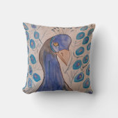 Peacock Blue Cushion Kussen (Voorkant)