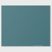 Peacock Blue Dark Aqua Deep Blauwgroen Solid Plain Cadeaupapier (Vlak)