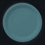 Peacock Blue (donker Blauwgroen, diep Aqua, groen- Papieren Bordje<br><div class="desc">Verbeter uw bruiloft of feest met een van de  tinten van blauw-groen (of groen-blauw)! Dit mooie bord in pauw blauw - ook gekend als donker blauwgroen of diep aqua - is perfect voor om het even welke gelegenheid,  het hele jaar rond. En vergeet niet de passende luiers.</div>