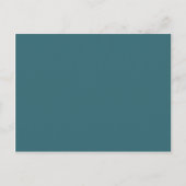 Peacock Blue (donkerblauw of diep Aqua) Solid Colo Briefkaart (Voorkant)