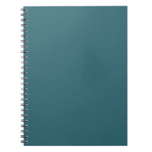 Peacock Blue (donkerblauw of diep Aqua) Solid Colo Notitieboek