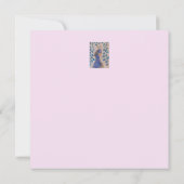 Peacock Blue Flat Wenskaart (Achterkant)