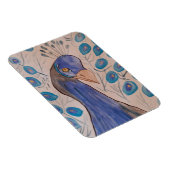 Peacock Blue Flexible Photo Magnet Magneet (Rechterzijde)