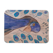 Peacock Blue Flexible Photo Magnet Magneet (Horizontaal)
