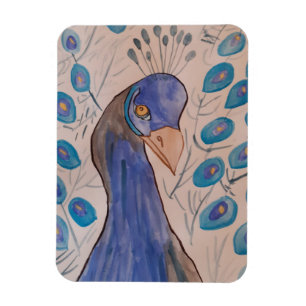 Peacock Blue Flexible Photo Magnet Magneet