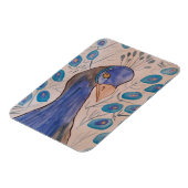 Peacock Blue Flexible Photo Magnet Magneet (Linkerzijde)