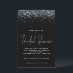 Peacock Blue Glitter Budget Vrijgezellenfeest Blac<br><div class="desc">Peacock Blue Glitter Budget Vrijgezellenfeest Black Uitnodiging. Een LARGER 5, 5 x 8, 5-inch formaat tegen een begrotingsprijs, op een elegant LINEN-bestand van 110 lb - voor een luxe die zich voordelig voelt, is dit perfect voor uitnodigingen, menu's, programma's, enz. Dit budgettaire alternatief van 5, 5 x 8, 5 inch...</div>