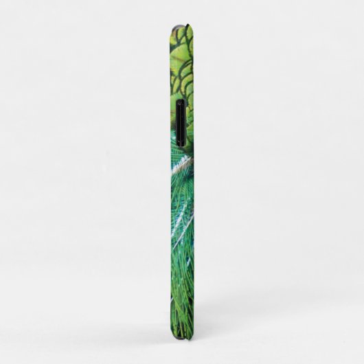 Peacock Blue Green Feather Texture Summer Vibes Case-Mate iPhone Case (Achterkant/rechts)