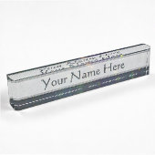Peacock Blue Green Galactic Glitter Naambordje