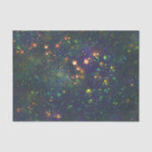 Peacock Blue Green Galactic Glitter Tissuepapier (Voorkant)