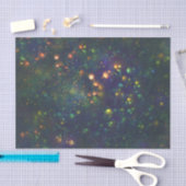 Peacock Blue Green Galactic Glitter Tissuepapier (Craft)