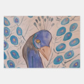 Peacock Blue Inpakpapier Vel (Voorkant 3)