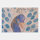 Peacock Blue Inpakpapier Vel (Voorkant)