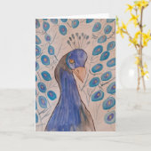 Peacock Blue Kaart (Gele Bloem)
