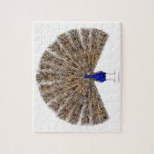 Peacock Blue Legpuzzel (Verticaal)