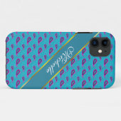 Peacock Blue Paisley Case-Mate iPhone Case (Achterkant (horizontaal))