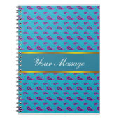 Peacock Blue Paisley Notitieboek (Voorkant)
