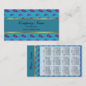 Peacock Blue Paisley Visitekaartje (Voorkant / Achterkant)