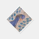 Peacock Blue Paper Napkins Servet (Hoek)