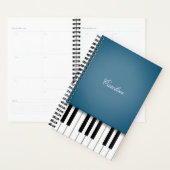 Peacock Blue Piano-toetsenbord - Aangepaste muziek Planner (Display)