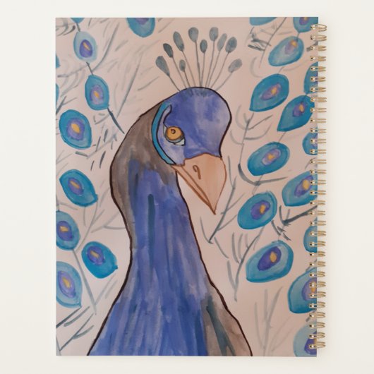 Peacock Blue Planner (Achterkant)