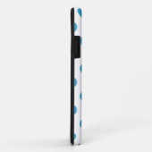 Peacock Blue Polka Dots Circles Case-Mate iPhone Case (Achterkant/rechts)