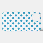 Peacock Blue Polka Dots Circles Case-Mate iPhone Case (Achterkant (horizontaal))