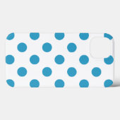 Peacock Blue Polka Dots Circles Case-Mate iPhone Case (Achterkant (horizontaal))