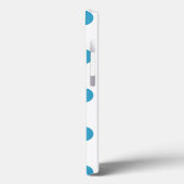 Peacock Blue Polka Dots Circles Case-Mate iPhone Case (Achterkant / Links)