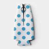 Peacock Blue Polka Dots Circles Flesjeskoeler (Achterkant)