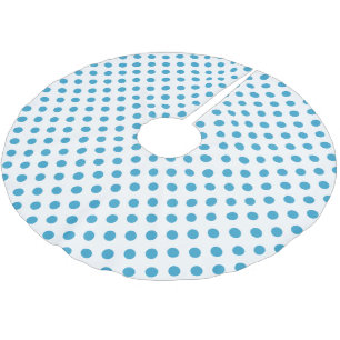 Peacock Blue Polka Dots Circles Kerstboom Rok