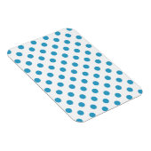 Peacock Blue Polka Dots Circles Magneet (Rechterzijde)