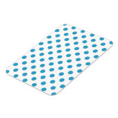 Peacock Blue Polka Dots Circles Magneet (Linkerzijde)