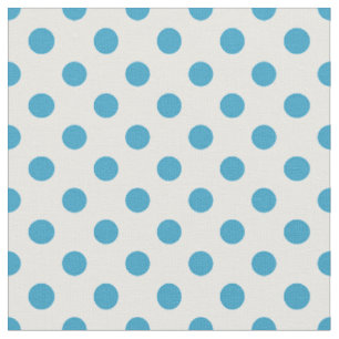 Peacock Blue Polka Dots Circles Stof