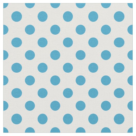 Peacock Blue Polka Dots Circles Stof (Close Up)