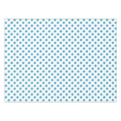 Peacock Blue Polka Dots Circles Tafelkleed (Voorkant (Horizontaal))