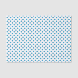 Peacock Blue Polka Dots Circles Tissuepapier
