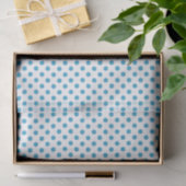 Peacock Blue Polka Dots Circles Tissuepapier (Geschenk)