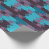 peacock blue, purple, topaz blue and thunder cadeaupapier (Hoek)