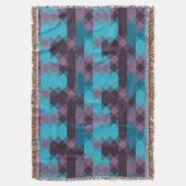 peacock blue, purple, topaz blue and thunder deken (Voorkant Verticaal)