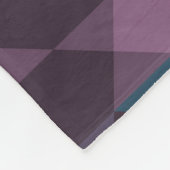 peacock blue, purple, topaz blue and thunder fleece deken (Hoek)