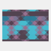 peacock blue, purple, topaz blue and thunder inpakpapier vel (Voorkant 3)