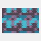 peacock blue, purple, topaz blue and thunder inpakpapier vel (Voorkant 2)