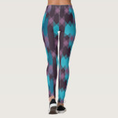 peacock blue, purple, topaz blue and thunder leggings (Achterkant)
