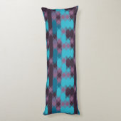 peacock blue, purple, topaz blue and thunder lichaamskussen (Achterkant (Verticaal))